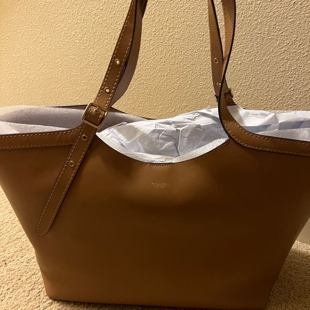 NWT Coach Gramercy Honey Brown Tote Bag